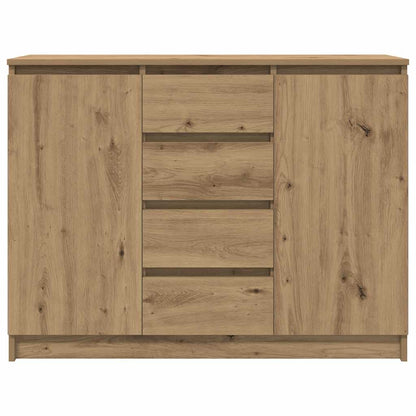 Sideboard mit Schubladen Artisan-Eiche 100,5x35x76 cm