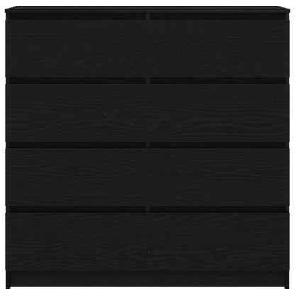 Sideboard Schwarz Eichen-Optik 100x35x99 cm Holzwerkstoff