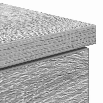 Schreibtisch mit Tür Grau Sonoma 140 x 49 x 76 cm Holzwerkstoff