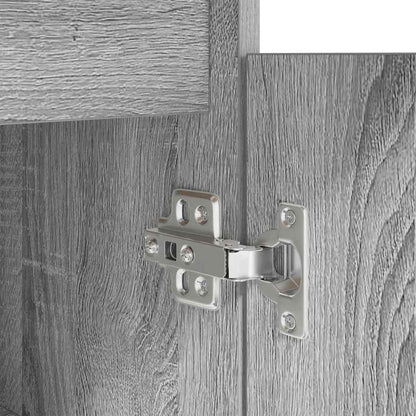 Schreibtisch mit Tür Grau Sonoma 140 x 49 x 76 cm Holzwerkstoff