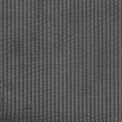 2-Sitzer-Sofa mit Chaiselongue L-förmig Dunkelgrau 125 cm Leinen