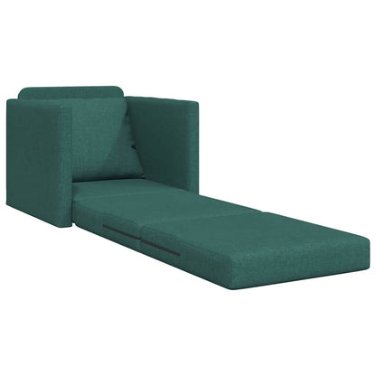 Schlafsofa Dunkelgrün 74 x 77 x 81 cm Samt