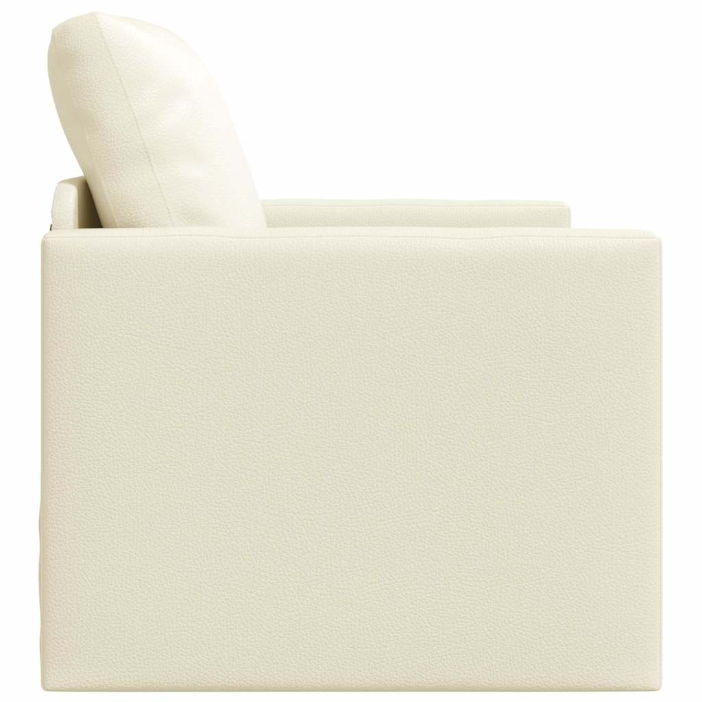 Schlafsofa Creme 74 x 77 x 81 cm Samt