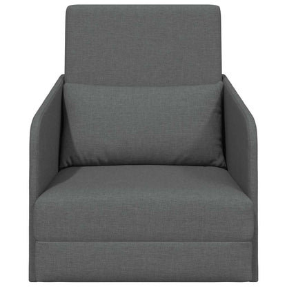 Sofa Bett Dunkelgrau 65 x 80 x 83 cm Stoff