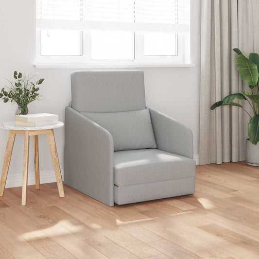 Sofa Bett Wolkengrau 65 x 80 x 83 cm Stoff