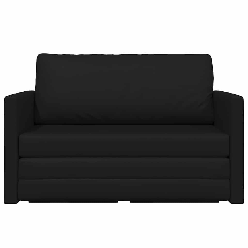 Sofa Bett Schwarz 124 x 71 x 78 cm Kunstleder