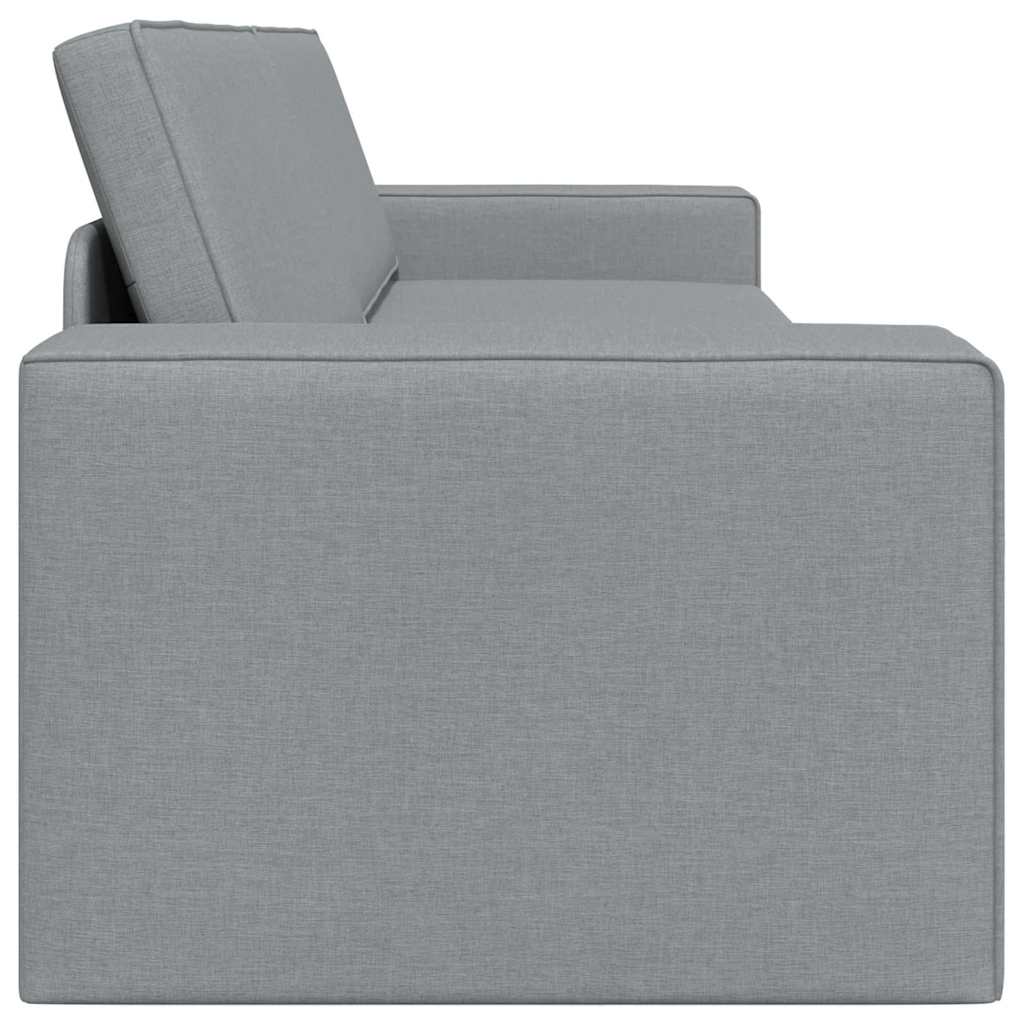 Boden-Sofa-Bett Hellgrau 245 x 78 x 77 cm Stoff