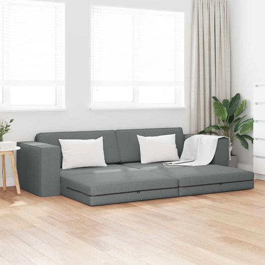 Boden-Sofa-Bett Dunkelgrau 245 x 78 x 77 cm Stoff