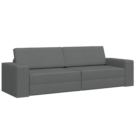 Boden-Sofa-Bett Dunkelgrau 245 x 78 x 77 cm Stoff