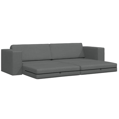 Boden-Sofa-Bett Dunkelgrau 245 x 78 x 77 cm Stoff