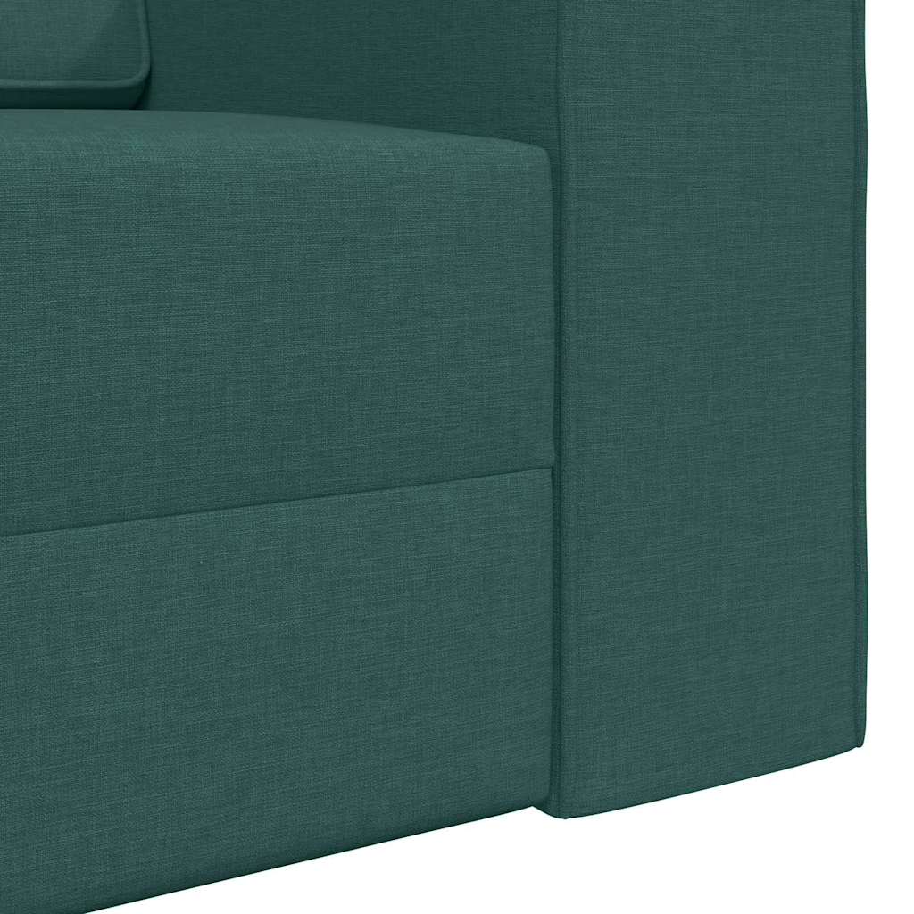 Boden-Sofa-Bett Dunkelgrün 245 x 78 x 77 cm Stoff