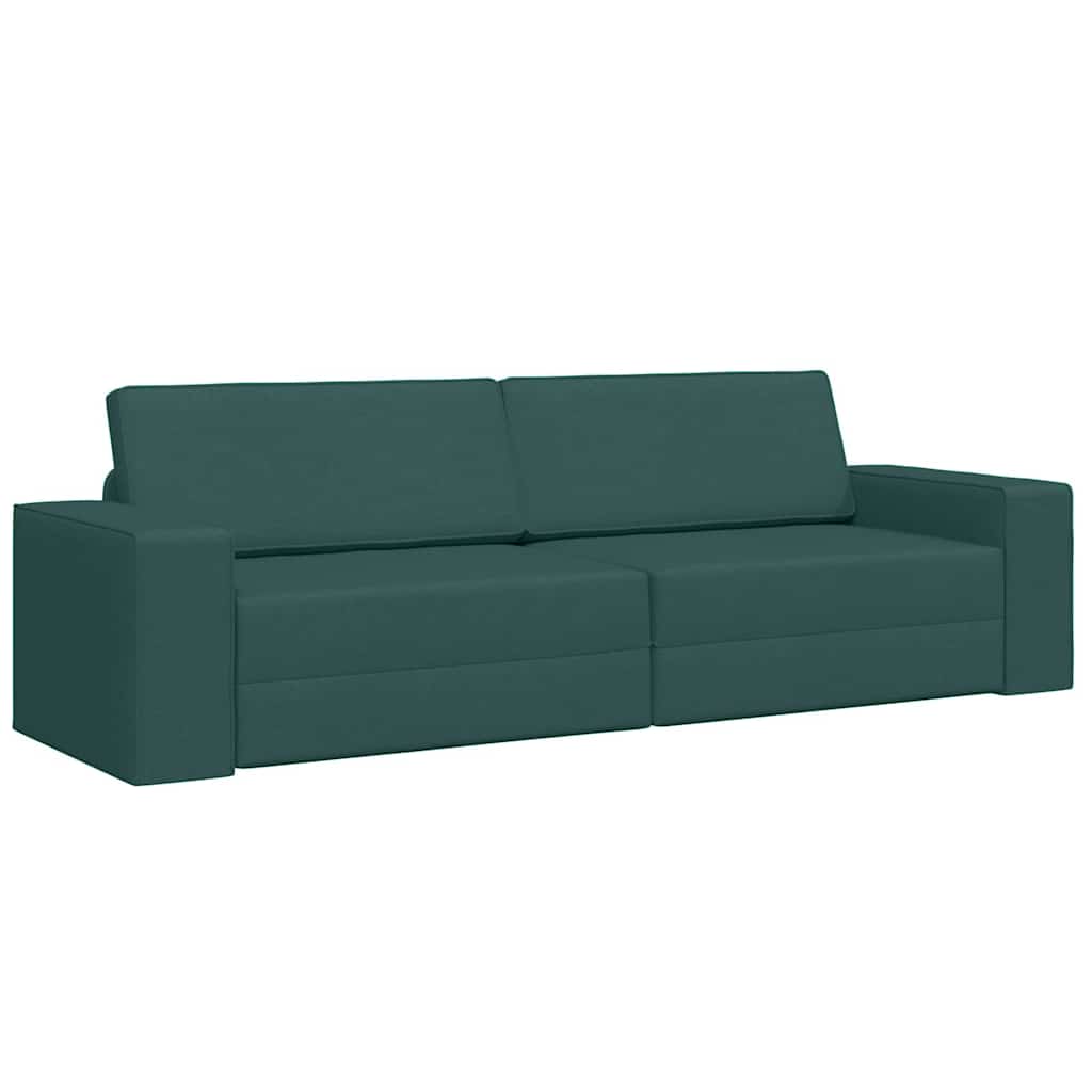 Boden-Sofa-Bett Dunkelgrün 245 x 78 x 77 cm Stoff