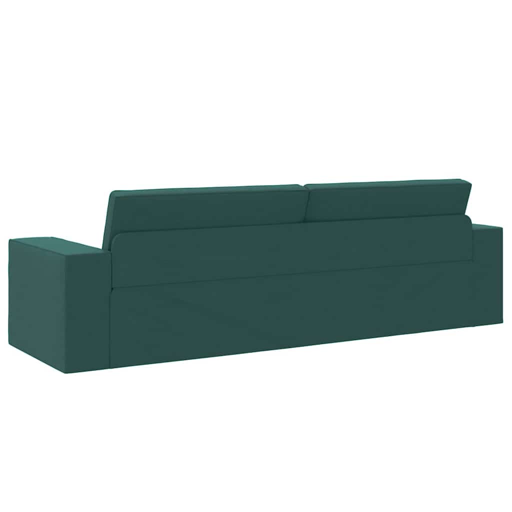 Boden-Sofa-Bett Dunkelgrün 245 x 78 x 77 cm Stoff