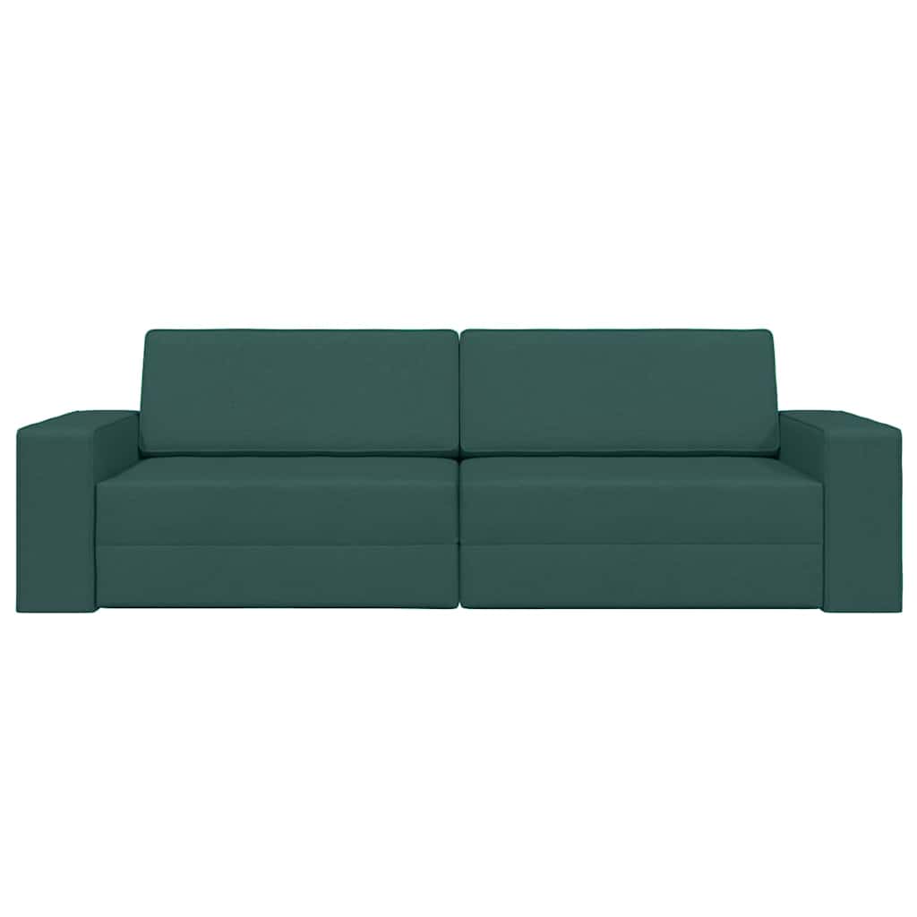 Boden-Sofa-Bett Dunkelgrün 245 x 78 x 77 cm Stoff