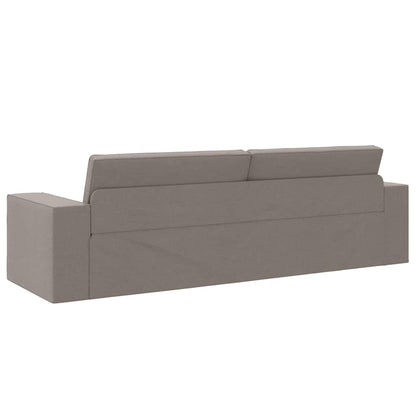 Boden-Sofa-Bett Taupe 245 x 78 x 77 cm Stoff