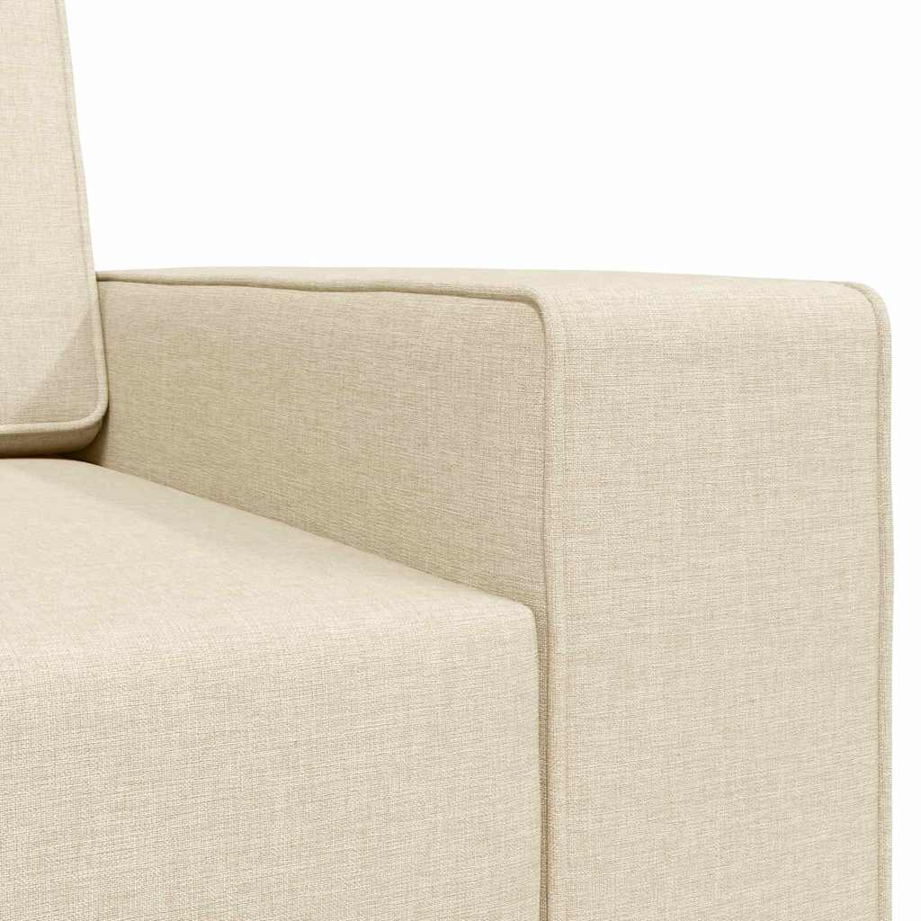 Boden-Sofa-Bett Creme 245 x 78 x 77 cm Stoff