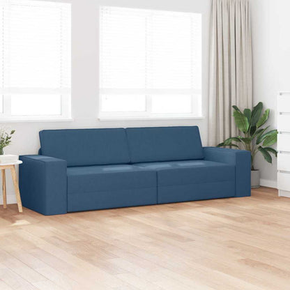 Boden-Sofa-Bett Marineblau 245 x 78 x 77 cm Stoff