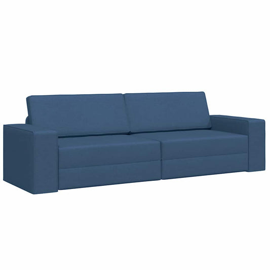 Boden-Sofa-Bett Marineblau 245 x 78 x 77 cm Stoff