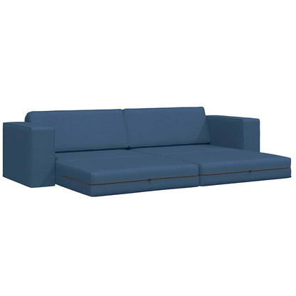 Boden-Sofa-Bett Marineblau 245 x 78 x 77 cm Stoff