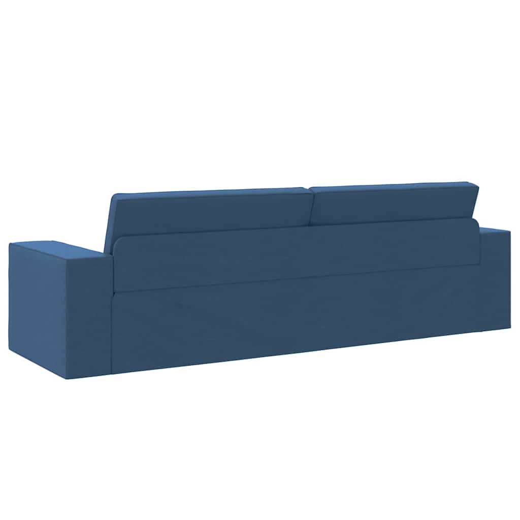 Boden-Sofa-Bett Marineblau 245 x 78 x 77 cm Stoff