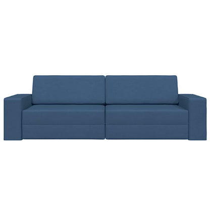 Boden-Sofa-Bett Marineblau 245 x 78 x 77 cm Stoff