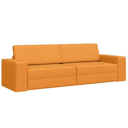 Boden-Sofa-Bett Dunkelgelb 245 x 78 x 77 cm Stoff