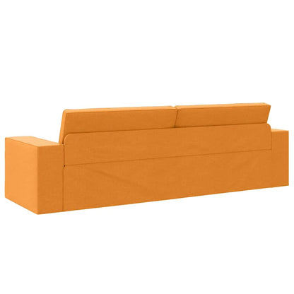 Boden-Sofa-Bett Dunkelgelb 245 x 78 x 77 cm Stoff