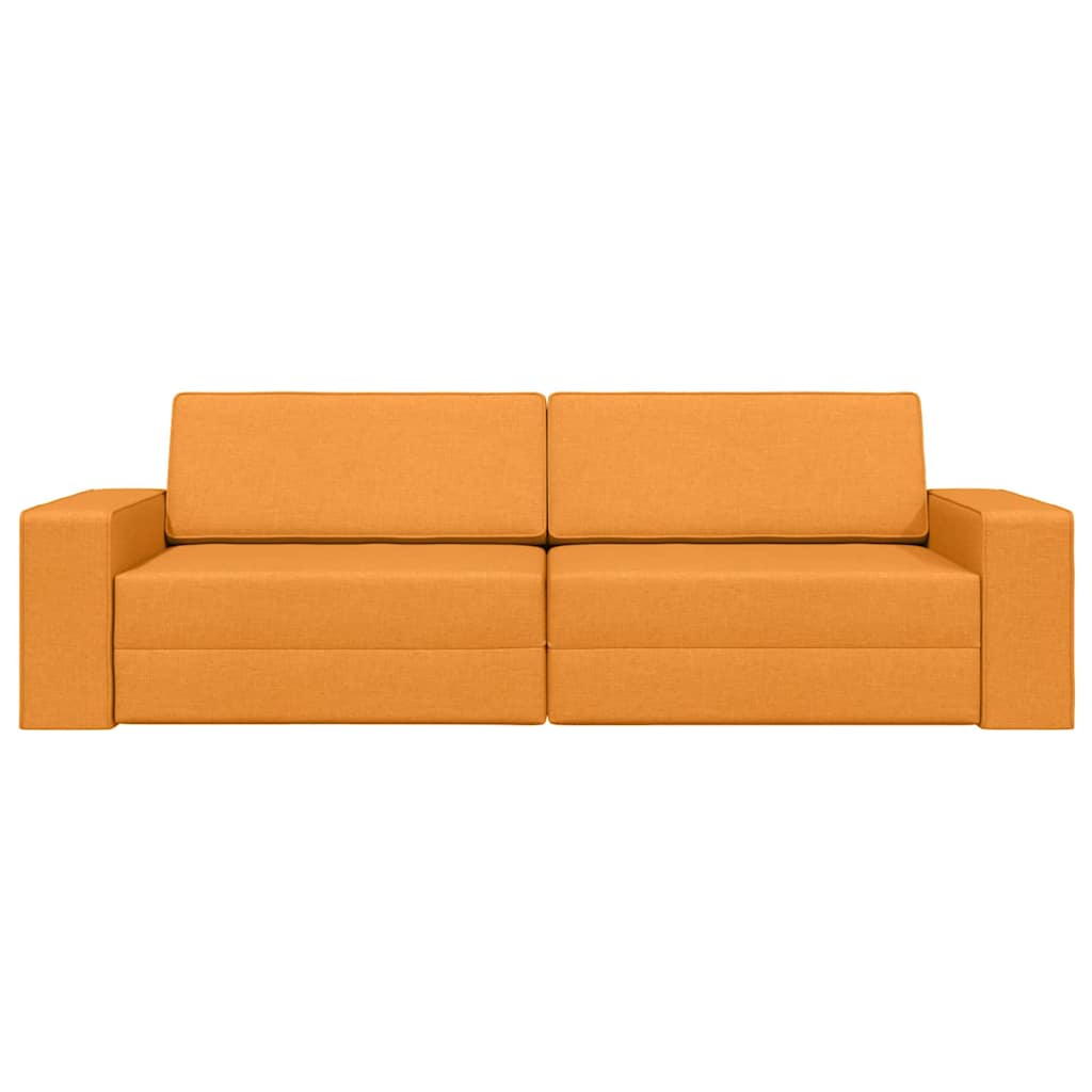 Boden-Sofa-Bett Dunkelgelb 245 x 78 x 77 cm Stoff