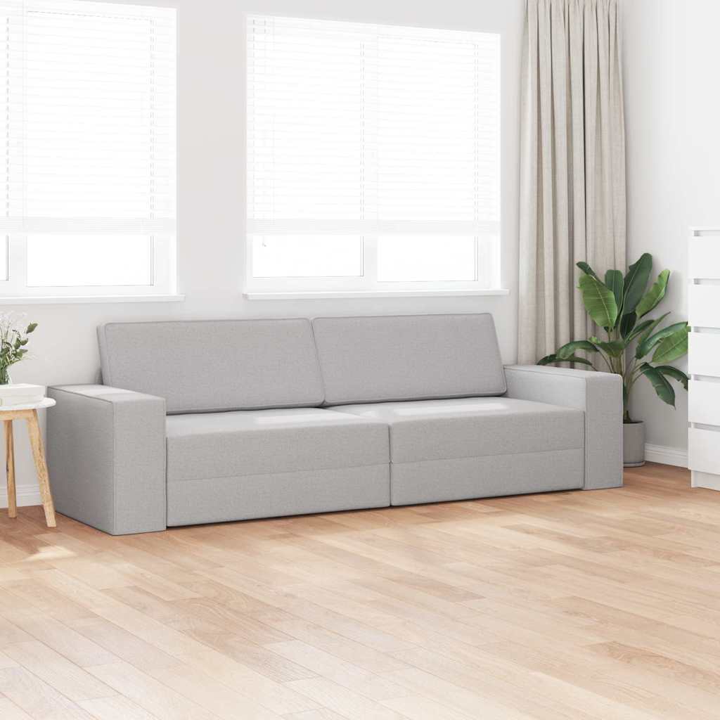 Boden-Sofa-Bett Wolken-Grau 245 x 78 x 77 cm Stoff