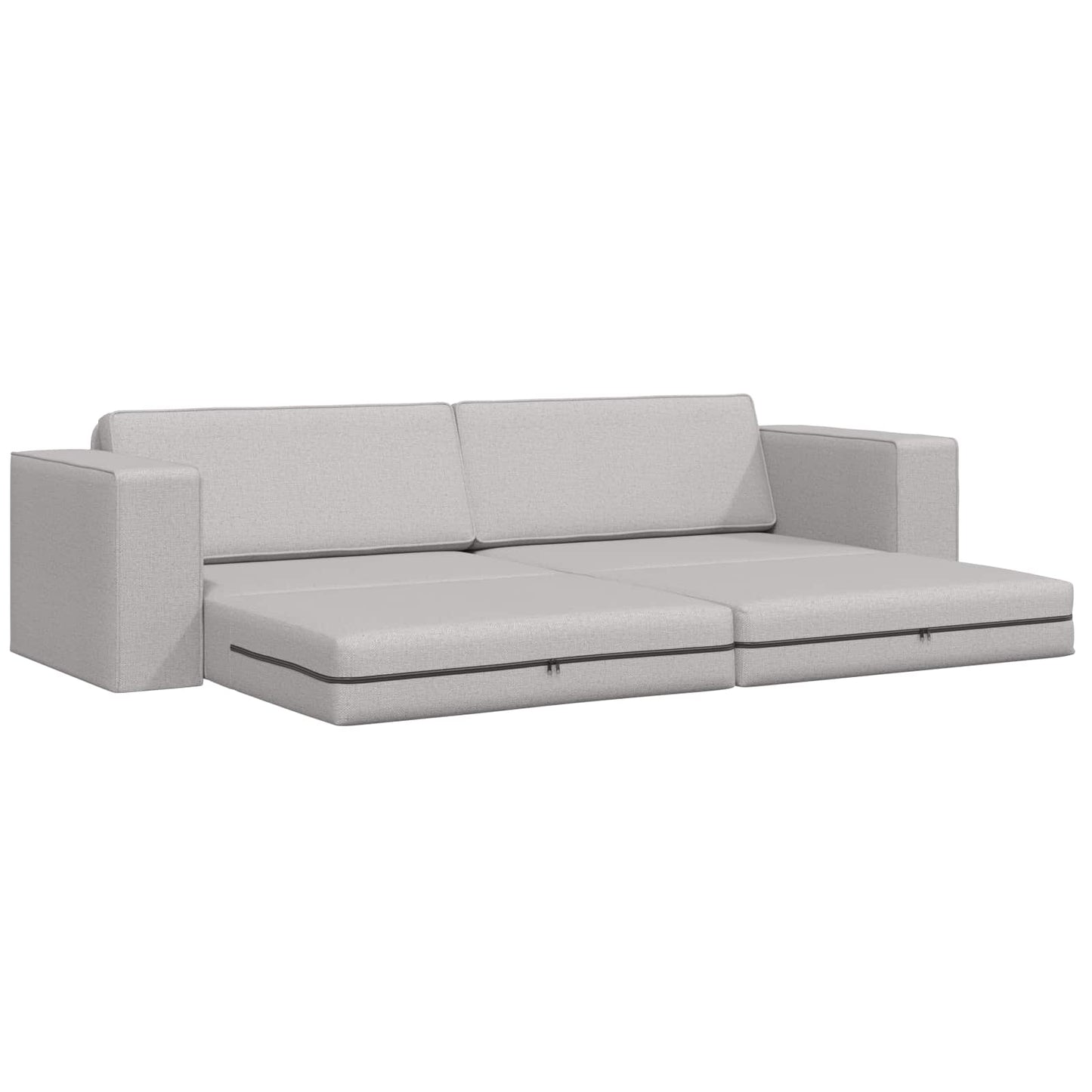 Schlafsofa Wolkengrau 245 x 78 x 77 cm Samt