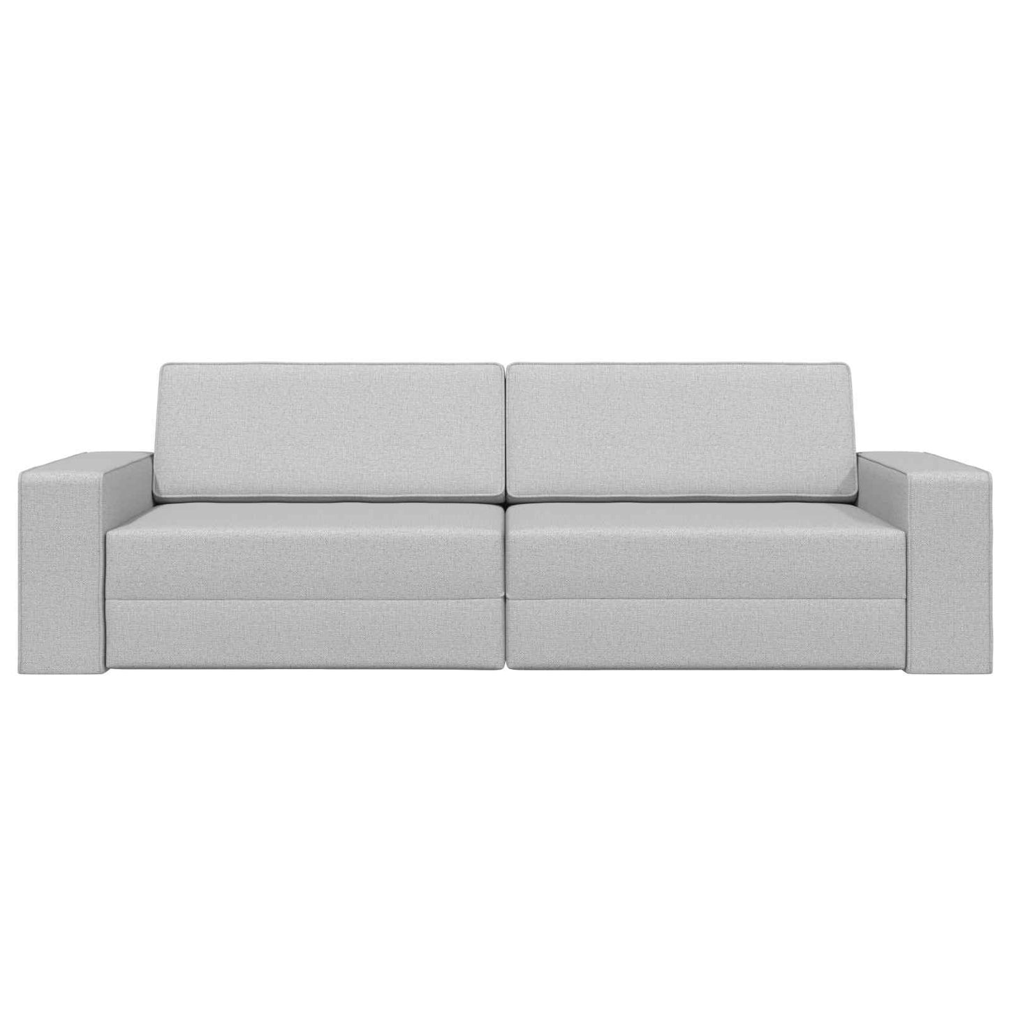 Schlafsofa Wolkengrau 245 x 78 x 77 cm Samt