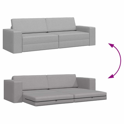 Boden-Sofa-Bett Wolken-Grau 245 x 78 x 77 cm Stoff