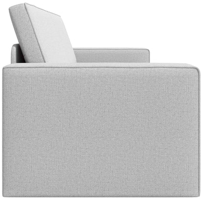 Schlafsofa Wolkengrau 245 x 78 x 77 cm Samt