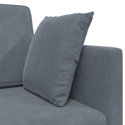 Boden-Sofa-Bett Dunkelgrau 213 x 76 x 77 cm Samt