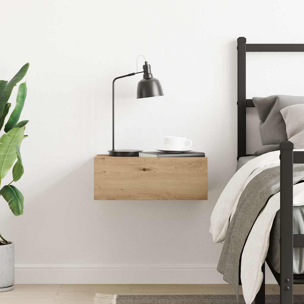 Nachttisch Hängend Artisan-Eiche 40x32x15 cm Holzwerkstoff