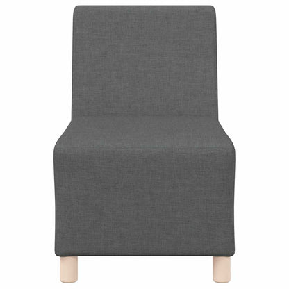 Modulares Sofa ohne Armlehnen Dunkelgrau 55 cm Stoff