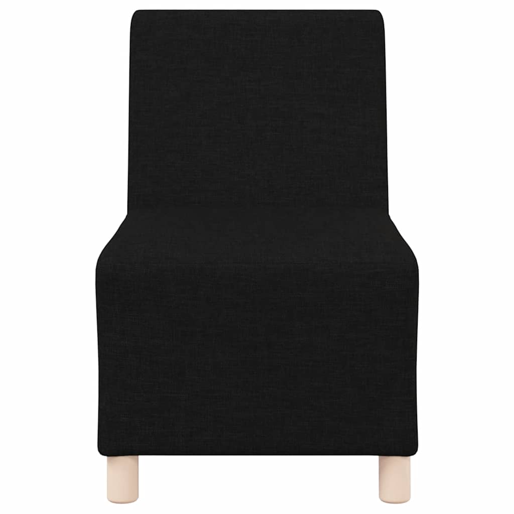 Modulares Sofa ohne Armlehnen Schwarz 55 cm Stoff