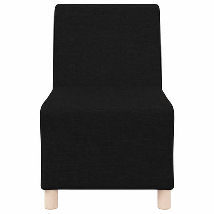 Modulares Sofa ohne Armlehnen Schwarz 55 cm Stoff
