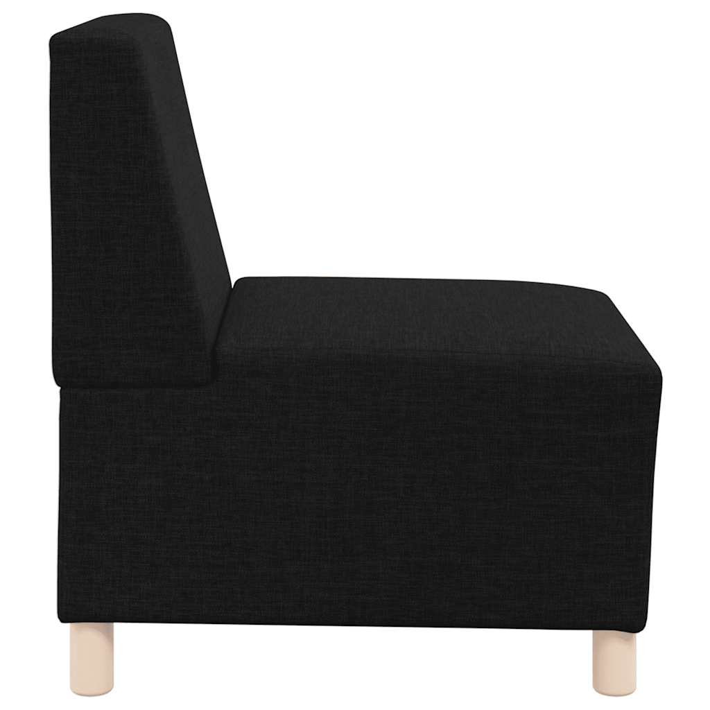 Modulares Sofa ohne Armlehnen Schwarz 55 cm Stoff