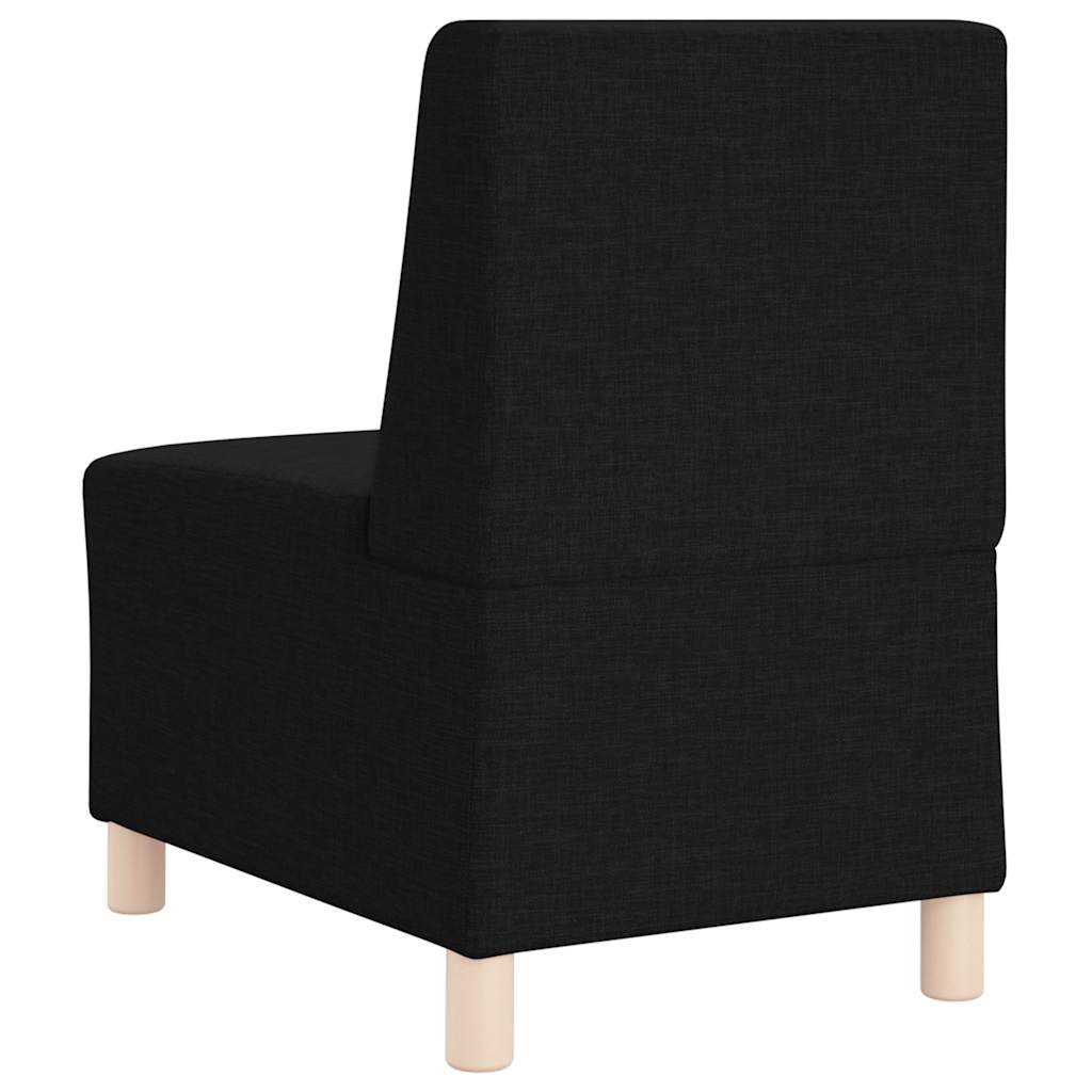 Modulares Sofa ohne Armlehnen Schwarz 55 cm Stoff