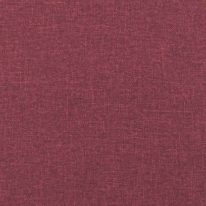 Modulares Sofa ohne Armlehnen Burgunderrot 55 cm Stoff