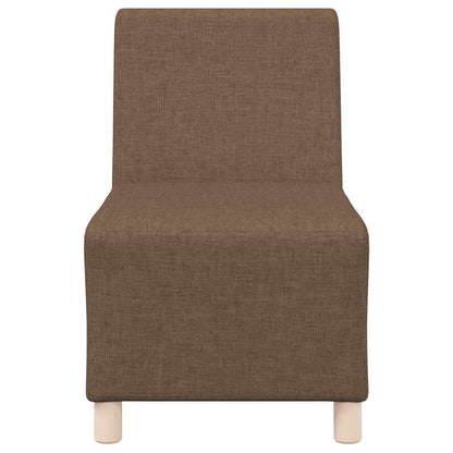 Modulares Sofa ohne Armlehnen Braun 55 cm Stoff