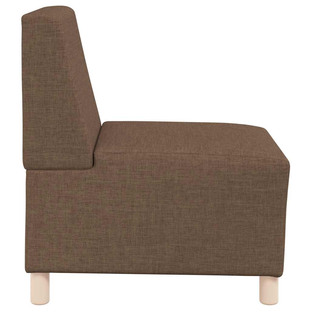 Modulares Sofa ohne Armlehnen Braun 55 cm Stoff