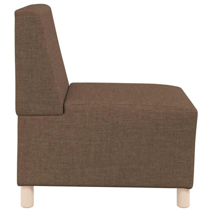 Modulares Sofa ohne Armlehnen Braun 55 cm Stoff