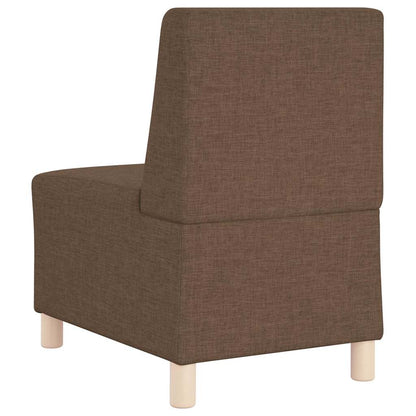 Modulares Sofa ohne Armlehnen Braun 55 cm Stoff