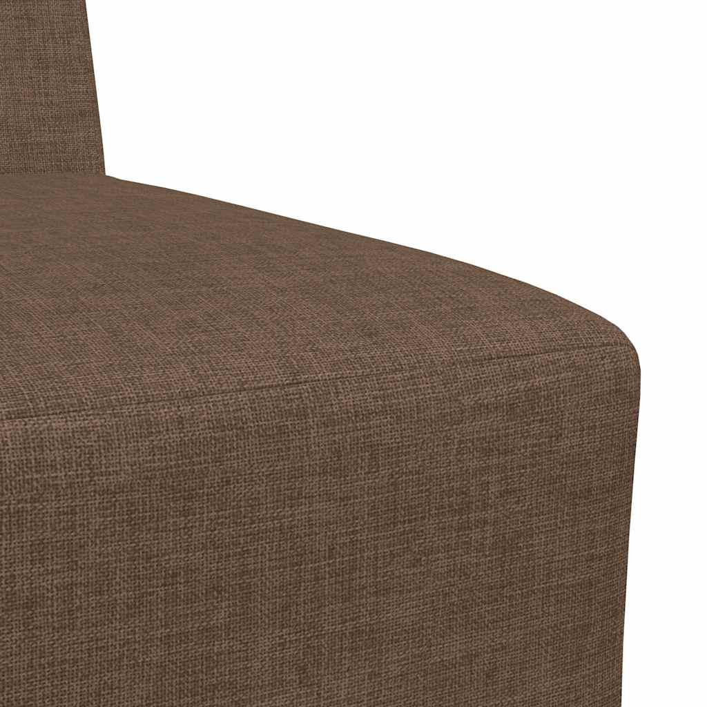 Modulares Sofa ohne Armlehnen Braun 55 cm Stoff