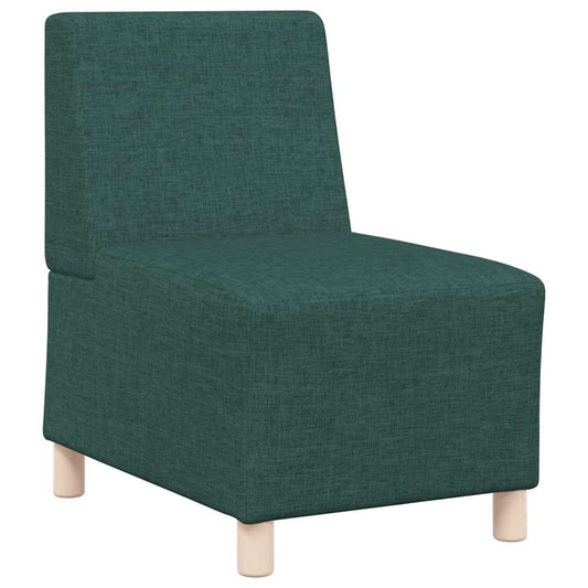 Modulares Sofa ohne Armlehnen Dunkelgrün 55 cm Stoff