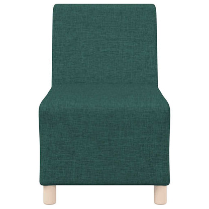 Modulares Sofa ohne Armlehnen Dunkelgrün 55 cm Stoff