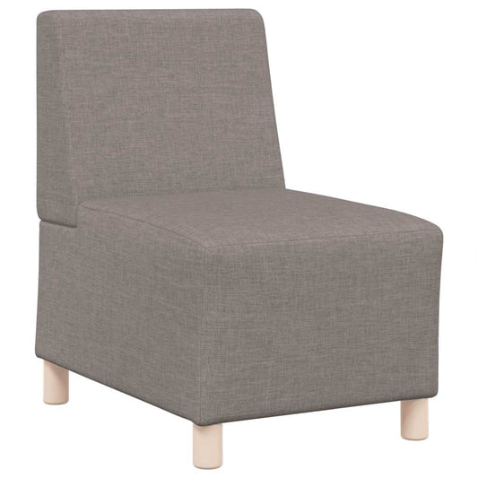Modulares Sofa ohne Armlehnen Beige 55 cm Stoff