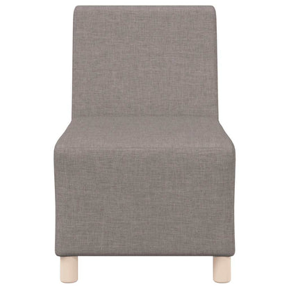 Modulares Sofa ohne Armlehnen Beige 55 cm Stoff